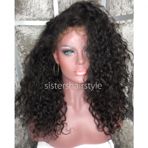 Sistershairstyle Virgin Human Hair Pre Plucked Full Lace Wigs and Lace Front Wigs (SHS0129)